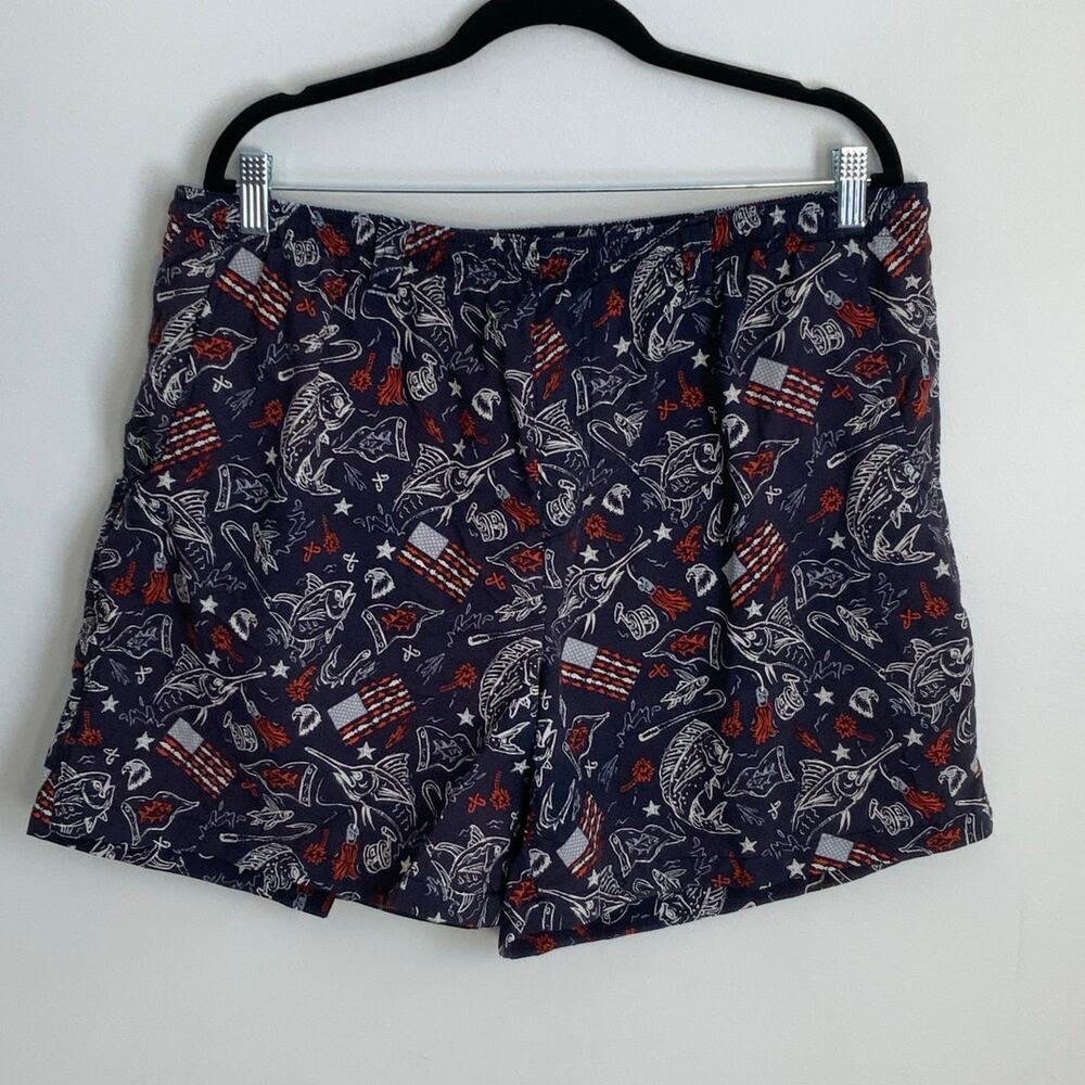 Columbia Men's American Flag fish‎ swim trunks size XL